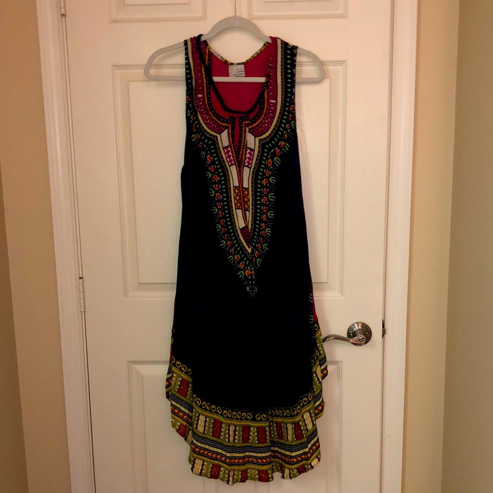 MIDI summer dress with vibrant colors